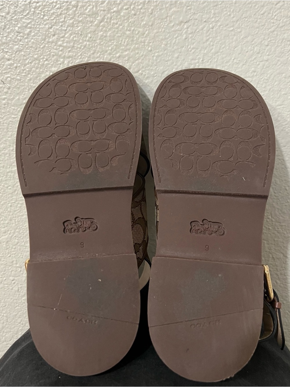 COACH Fraser Sandal In Signature Jacquard Women's Size 9 - Picture 3 of 5